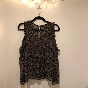 Sheer Long Sleeve Blouse